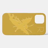 Chic Gold Fairy Monogram Case-Mate iPhone Case (Rückseite (Horizontal))