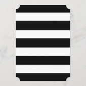 Chic Gold | Fettschwarzer Streifen Save the Date (Rückseite)