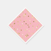Chic Gold Foil Confetti Serviette (Ecke)