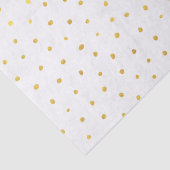 Chic Gold Foil Dots Elegante Seidenpapier (Detail)