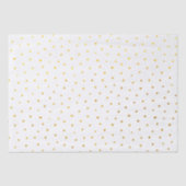 Chic Gold Foil Dots Elegante Seidenpapier (Vorderseite)