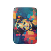 Chic Gold Foil farbenfrohe Frauen Impasto Ölgemäld Badematte (Vorderseite Vertikal)