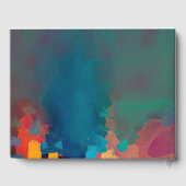 Chic Gold Foil farbenfrohe Frauen Impasto Ölgemäld Gästebuch (Rückseite)