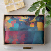 Chic Gold Foil farbenfrohe Frauen Impasto Ölgemäld Seidenpapier (Geschenk)