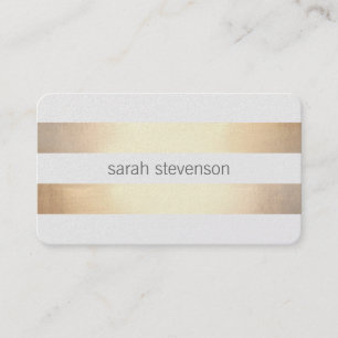 Chic Gold Foil Look Strichen Moderne Minimalistisc Visitenkarte