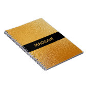 Chic Gold Foil Notizblock (Rechte Seite)