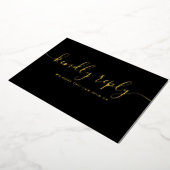 Chic Gold Foil Song Anfrage UAWG Postkarte (Gedreht)