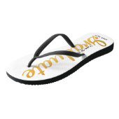 Chic Gold Foil Trendy Abschluss Class 20XX Badesandalen (Schrägansicht)