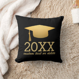 Chic Gold Foil Trendy Abschluss Class 20XX Kissen