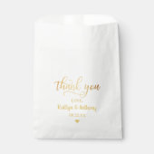 Chic Gold Foil Wedding Vielen Dank Geschenktütchen (Vorderseite)