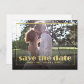 CHIC GOLD FRAME FOTO ANKÜNDIGUNG DATUM FREIHALTEN (Vorne/Hinten)