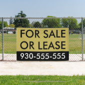 Chic Gold für Verkauf oder Leasing Luxus Real Anwe Banner (InSitu)