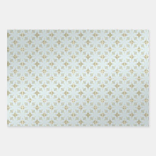 Chic Gold Geometric Geschenkpapier Set (Vorderseite 2)