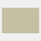 Chic Gold Geometric Geschenkpapier Set (Vorderseite)