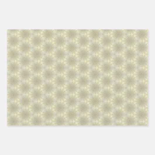 Chic Gold Geometric Geschenkpapier Set (Vorderseite 3)