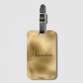 Chic Gold Gepäckanhänger (Vorderseite Vertikal)