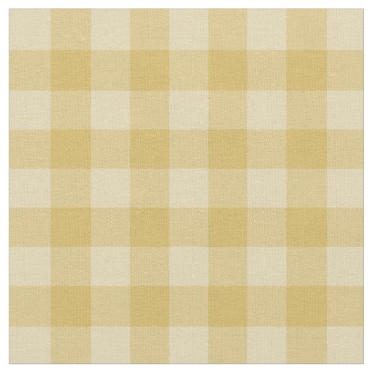 Chic Gold Gingham Kariertes Muster Stoff (Nahaufnahme)