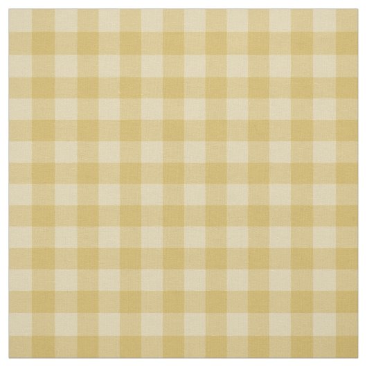 Chic Gold Gingham Kariertes Muster Stoff (Muster)