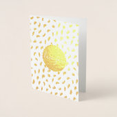 Chic Gold Glam Circle Liebe Sie Folienkarte (Vorderseite)