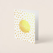 Chic Gold Glam Circle Vielen Dank Folienkarte (Vorderseite)