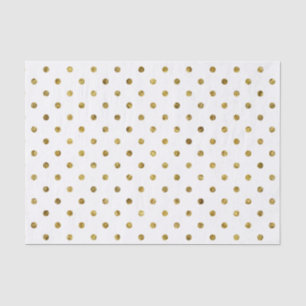 Chic Gold Glam Polka Punkte Seidenpapier