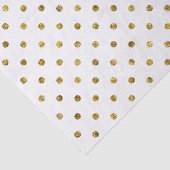 Chic Gold Glam Polka Punkte Seidenpapier (Ausschnitt)
