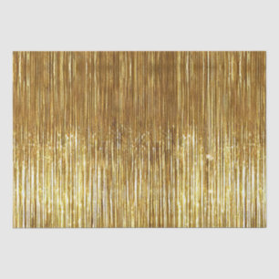 Chic Gold Glam Tinsel Streifen Weihnachten Seidenpapier