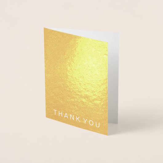 Chic Gold Glam Vielen Dank Folienkarte (Vorderseite)