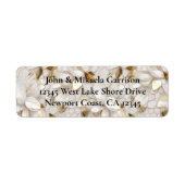 Chic Gold Glam White Lotus Blume (Vorne)