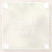 Chic Gold Glasuntersetzer (Rückseite)