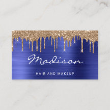 Chic Gold Glitter Drips Stylist