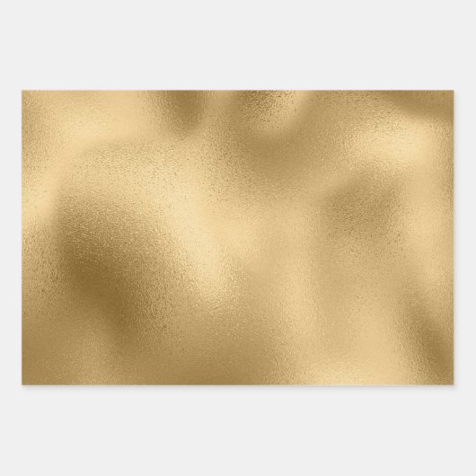 Chic Gold Glitz Geschenkpapier Set (Vorderseite)