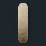 Chic Gold Glitzer Glitzern Ober Folie Luxus Skateboard<br><div class="desc">Chic Gold Glitzer Glitzern Ober Folie Luxus</div>