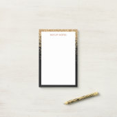 Chic Gold Glitzer Inspiration für sie Post-it Klebezettel (Auf Schreibtisch)