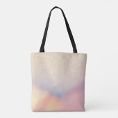 Chic Gold Glitzer Iridescent Holographic Gradient Tasche (Rückseite)