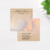 Chic Gold Glitzer Iridescent Necklace Display Card (Schreibtisch)