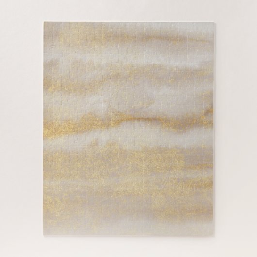 Chic Gold Glitzer Lila Aquarellmuster Puzzle (Vertikal)