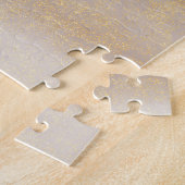 Chic Gold Glitzer Lila Aquarellmuster Puzzle (Seite)