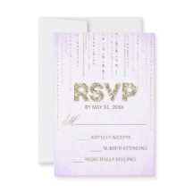 Chic Gold Glitzer & Lila