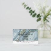 Chic Gold Glitzer Marmorkarte Visitenkarte (Stehend Vorderseite)