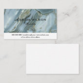 Chic Gold Glitzer Marmorkarte Visitenkarte (Vorne/Hinten)