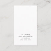 Chic Gold Glitzer Marmorskarte Visitenkarte (Rückseite)