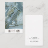 Chic Gold Glitzer Marmorskarte Visitenkarte (Vorne/Hinten)