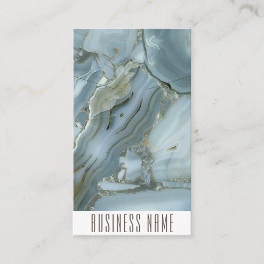 Chic Gold Glitzer Marmorskarte Visitenkarte (Vorderseite)