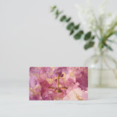 Chic gold Glitzer Rose Marmoranwaltskarte Visitenkarte (Stehend Vorderseite)