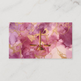 Chic gold Glitzer Rose Marmoranwaltskarte Visitenkarte