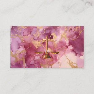 Chic gold Glitzer Rose Marmoranwaltskarte Visitenkarte