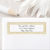 Chic Gold Glitzer Trim - Rücksendeadresse (Insitu)