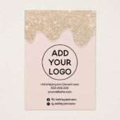 Chic Gold Glitzer Tropfen Multistickohrenverkleidu (Rückseite)