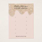 Chic Gold Glitzer Tropfen Multistickohrenverkleidu (Vorderseite)